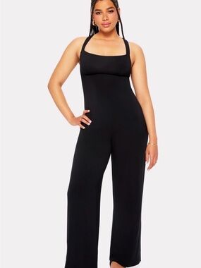 YITTY Black Jumpsuit with Wide Straps